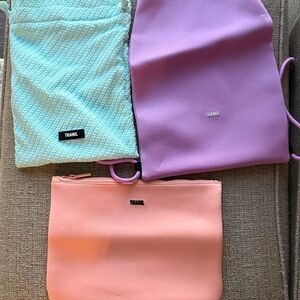 Triangl Swimwear Trio Bag Set - Mint, Lavender, and Peach
